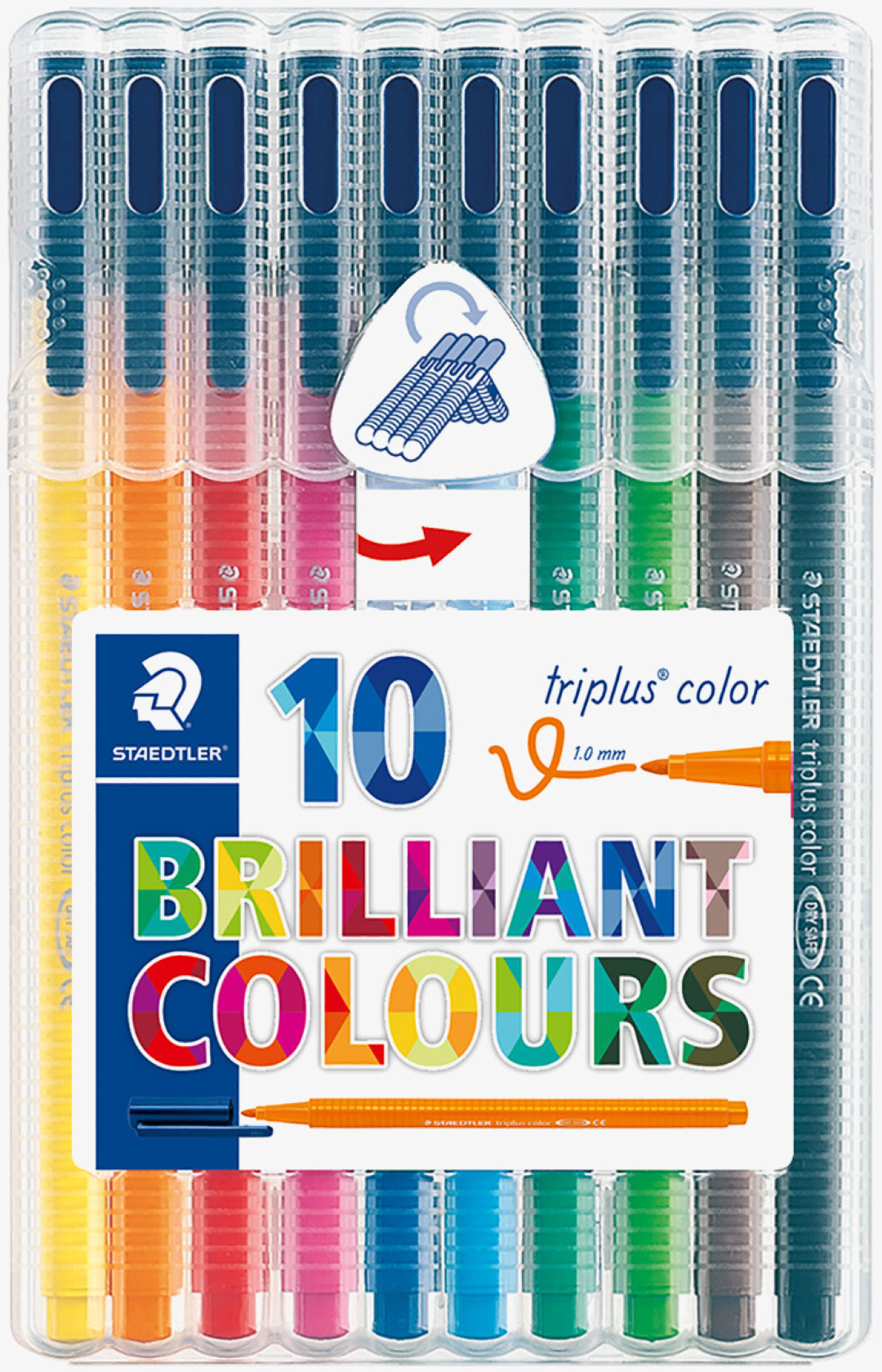 Staedtler Triplus PM bullet tip RD BX=10pcs ST-3552-2